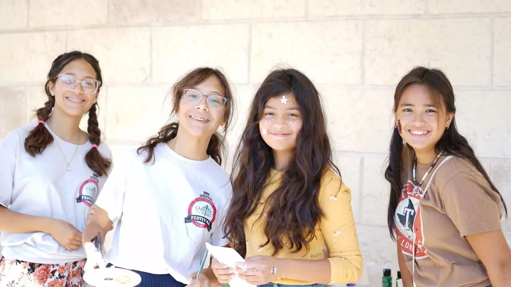 Festival-goers enjoying the Christ the King Festival