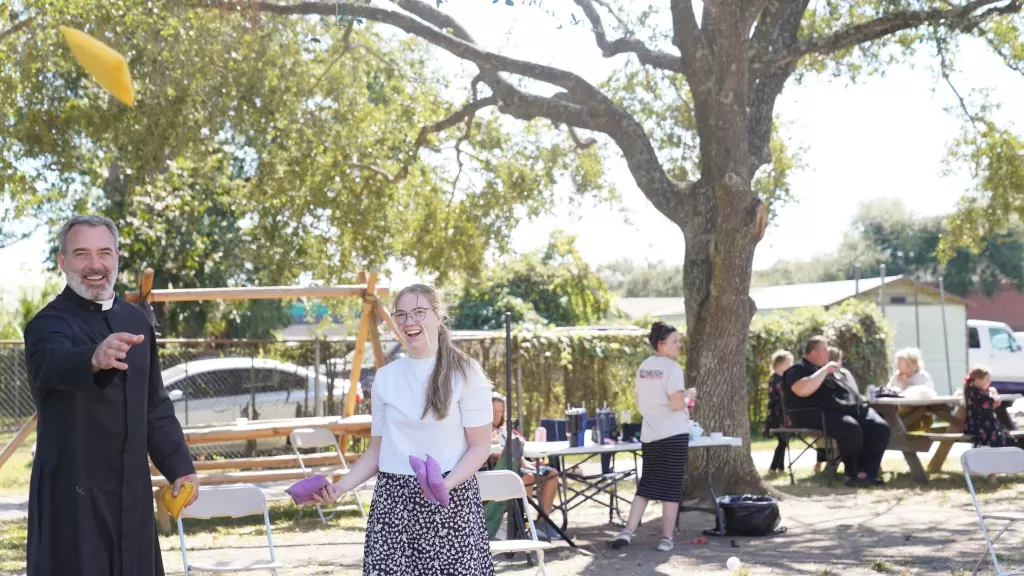 Families at the festival