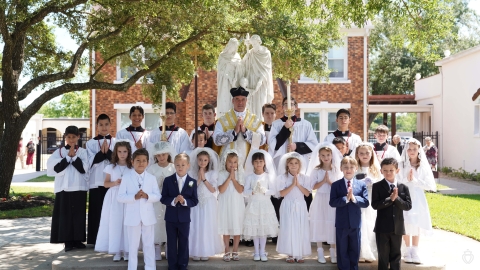 Queen of Angels Academy students