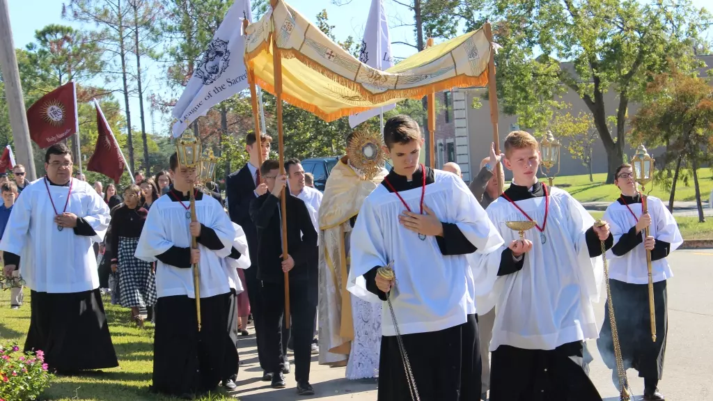 People walking at the festival