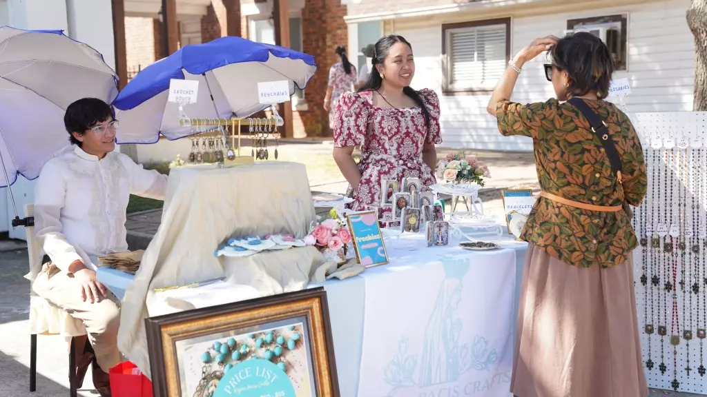 Christmas Market shoppers